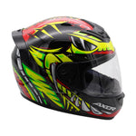 Axor Rage Full Face Helmet - Python Red Yellow Black Gloss