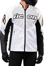 Icon Unisex Mesh AF Leather Jacket - Black White