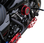 Arlen Ness Diamond Rider Floorboards For Harley Davidson FLD 1690 2012-2013 - Red