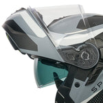 Spada Orion 2 Geo Camo Flip Front Motorcycle Helmet - Matt Grey