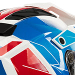 Spada Trailhawk Raptor Adventure Motorcycle Helmet - Red/Blue/White