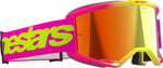 Alpinestars Vision 5 Wordmark Goggles - Pink Yellow Fluo