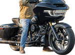 Arlen Ness Carbon Fibre 21" Fat Wrapper Fender For Harley Davidson FLHX 1923 ABS 2024 53 cm (21") Front - Black/Carbon Fiber