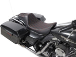 Drag Specialties Extended Reach Predator III Double Diamond Seat For Harley Davidson FLHR 1340 1997-1998 - Black
