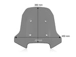 WRS Windscreen Touring CF Moto For CF Moto MT 450 ABS 2024-2026 36 cm (14-1/4") - Dark Smoke