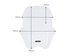 WRS Windscreen For BMW C 400 X ABS 2018-2024 52 cm (20-1/2") - Clear