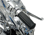 Drag Specialties Vintage Style Grips For Harley Davidson FLD 1690 2012-2013 - Black Chrome