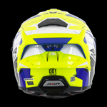 Axor Brutale Full Face Helmet With Dual Spoiler - Plexus Blue Fluo Yellow
