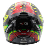 Axor Rage Full Face Helmet - Python Red Yellow Black Gloss