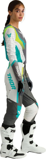 Thor Womens Sportmode Iconic Gloves - Aqua/Black/Grey