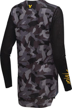 Thor Womens Sportmode Shadow Jersey - Black Camo Grey Yellow