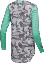 Thor Womens Sportmode Shadow Jersey - Camo Grey Green Teal