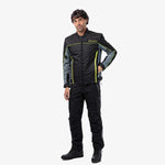 Spada Pace Rev 2 Waterproof Motorcycle Jacket - Black/Grey/Fluro Yellow