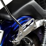 Biltwell EXFIL Sissy Bars For Harley Davidson FLD 1690 2012-2013 - Chrome
