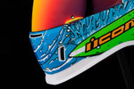 Icon Unisex Airform Dino Fury Helmet - Blue