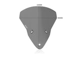 WRS Windscreen For Ducati SuperSport 939 ABS 2017-2020 43.5 cm (17-1/8") - Dark Smoke