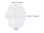WRS Windscreen For Triumph Tiger 850 ABS 2022-2024 54 cm (21-1/4") - Clear