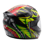 Axor Rage Full Face Helmet - Python Red Yellow Black Gloss