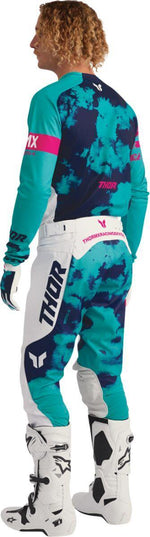 Thor Launchmode Bleach Jersey - Aqua/Blue/Pink/White