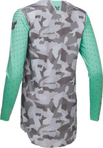 Thor Womens Sportmode Shadow Jersey - Camo Grey Green Teal