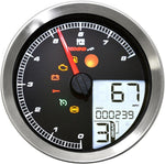Koso HD-04 Speedometer/Tachometer For Harley Davidson FLD 1690 2012-2013 Chrome