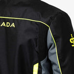 Spada Pace Rev 2 Waterproof Motorcycle Jacket - Black/Grey/Fluro Yellow