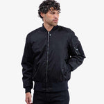 Spada Airforce MA1 Waterproof Motorcycle Bomber Jacket - Black