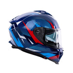 Spada SP18 Vertex Full Face Motorcycle Helmet - Blue/Red/White