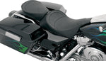 Drag Specialties Backrest Compatible Mild Stitched Solo Seat For Harley Davidson FLHT 1340 1997-1998 62cm Long - Black