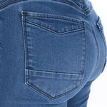Oxford Original Approved Sofia AA Slim Ladies Jean Mid Blue
