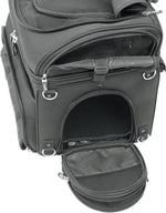 Saddlemen Pet Voyager Rear Carrier Bag - Black/Chrome