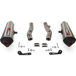 Scorpion Serket Taper Stainless Oval Exhaust For Kawasaki Z1000 SX 2014-2016 With Panniers
