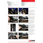 Scorpion Serket Taper Satin Titanium Oval Exhaust For Yamaha MT-125 2014