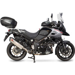 Scorpion Serket Parallel Stainless Oval Exhaust For Suzuki V-Strom 1000 2014-2019