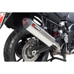 Scorpion Serket Parallel Stainless Oval Exhaust For Suzuki V-Strom 1000 2014-2019