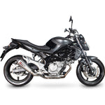 Scorpion Serket Taper Stainless Oval Exhaust For Suzuki Gladius 650 2009-2016