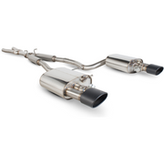 Scorpion Exhaust Cat-Back (Res) Twin Evo R BLK - Audi RS4 4.2 V8 B7 2006 - 2008