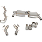 Scorpion Exhaust Cat-Back (Valved) Quad Monaco - Audi S3 2.0T 8V 3 Door & Sportback 13 - 16