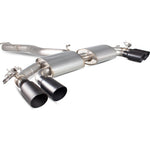 Scorpion Exhaust Cat-Back (Valved) Quad Daytona BLK - Audi S3 2.0T 8V 3 Saloon 13 - 16