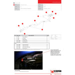 Scorpion Exhaust Cat-Back (Res) Twin Serket - Ford Focus MK3 ST 250 Hatch 12+