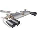 Scorpion Exhaust Cat-Back (Valved) Quad Daytona BLK - Volkswagen Golf R MK7 2014 - 2016