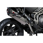 Scorpion Serket Parallel Titanium Oval Exhaust For Triumph Tiger 1200 Explorer 2016-2021