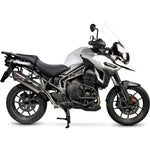 Scorpion Serket Parallel Titanium Oval Exhaust For Triumph Tiger 1200 Explorer 2016-2021