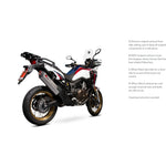 Scorpion Serket Parallel Stainless Oval Exhaust - Honda CRF 1000 L Africa Twin 2015 - 2019