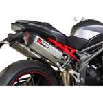 Scorpion Serket Parallel Stainless Oval Exhaust For Triumph Speed Triple 1050 2016-2017