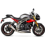 Scorpion Serket Taper Stainless Oval Exhaust For Triumph Speed Triple 1050 2016-2017
