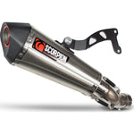 Scorpion Serket Taper Stainless Oval Exhaust For Triumph Speed Triple 1050 2016-2017