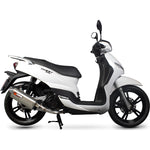 Scorpion Serket Parallel Stainless Oval Exhaust For Peugeot Tweet 125 2010-2017