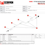 Scorpion Exhaust Cat-Back Single Daytona BLK - Vauxhall Corsa E 1.0T (Non-GPF Model) 2014 - 2019