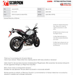 Scorpion Serket Parallel Titanium Oval Exhaust For Yamaha XSR 900 Full System 2016-2021